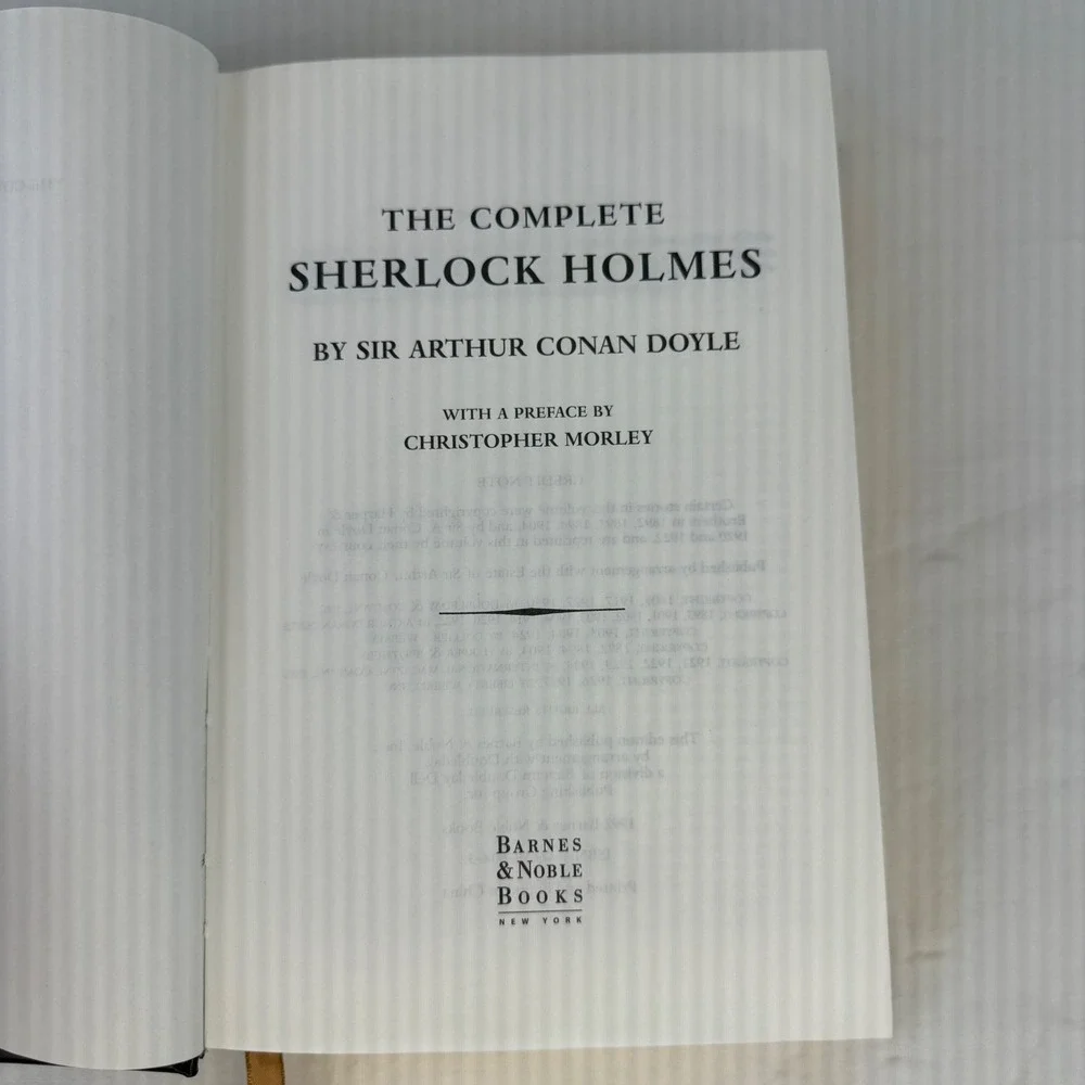 The Complete‎ Sherlock Holmes Arthur Conan Doyle Barnes & Noble Leatherback 1992